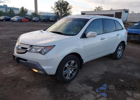 2009 Acura Mdx Technology Package from USA, damaged, VIN 2HNYD28409H509387